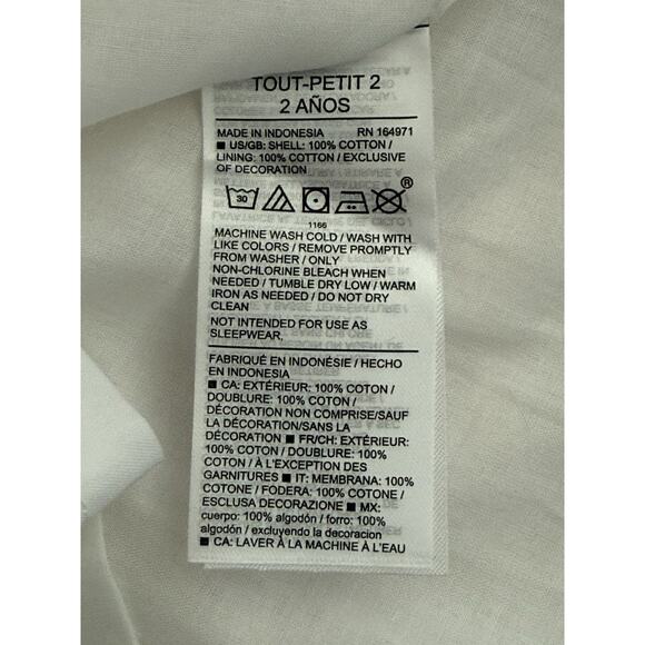 NWT Janie & Jack White Lined Ruffle Top & Floral Ruffle Hem Short Set - Size 2T - Picture 9 of 16